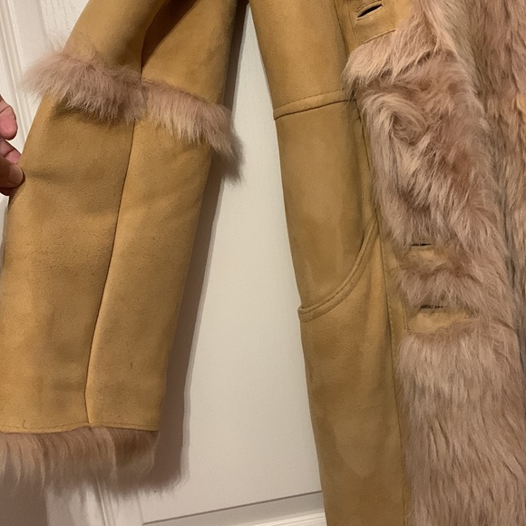 Genuine Sheepskin Maxi Coat - Tan/Camel - Size 10 🇨🇦 - Picture 17 of 17